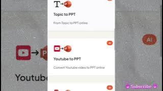 How to convert YouTube video to ppt file