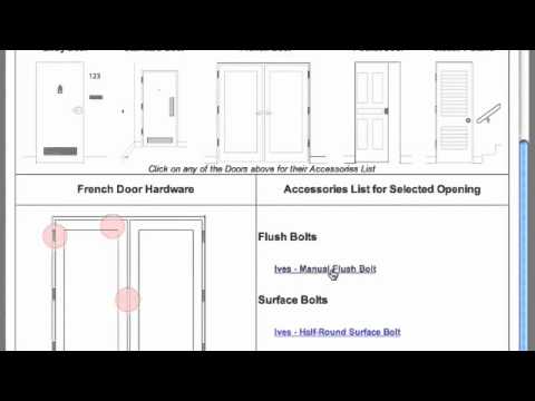 Ordering Locks for French Doors - YouTube