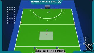 FIELD HOCKEY MIDFIELD POCKET DRILL (2) for all COACHES