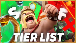 EQUIPMENT TIER LIST CLASH OF CLANS