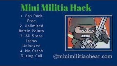 How To Get Unlimited Battle Points In Mini Militia (v4.0.55) iOS/Android