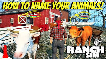 How to Name All Your Animals! New October Update | Ranch Simulator | Tips And Tricks Gameplay