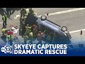 SkyEye captures dramatic rescue of person trapped in US-290 wreck