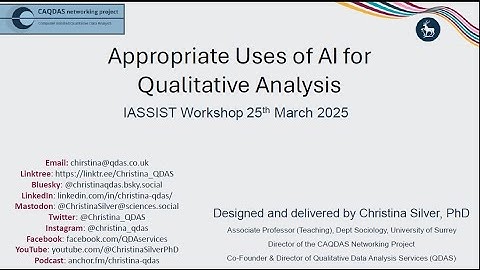 Appropriate Uses of AI for Qualitative Analysis