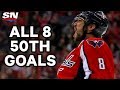 Re-Live All 8 of Alex Ovechkin's 50th Goal Milestones