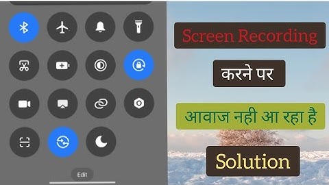 Screen Recorder Mein Voice Recording Kaise Kare | screen recorder sound not working problem Solution