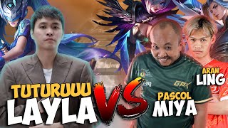 LAYLA TUTURUUU VS MIYA PASCOL & LING ARAN !! - TUTURUUU X EVENT