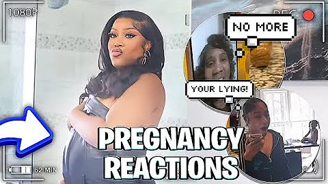 OFFICIAL PREGNANCY REVEAL : EVERYONES RAW REACTION TO SEEING THE PREGNANCY REVEAL VIDEO !!