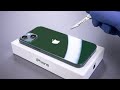 Iphone 13 green unboxing and camera test  asmr