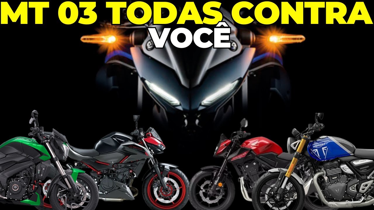 MT 03 X Z 500, Speed 400, Dominar 400 e Hornet 500 Todas contra