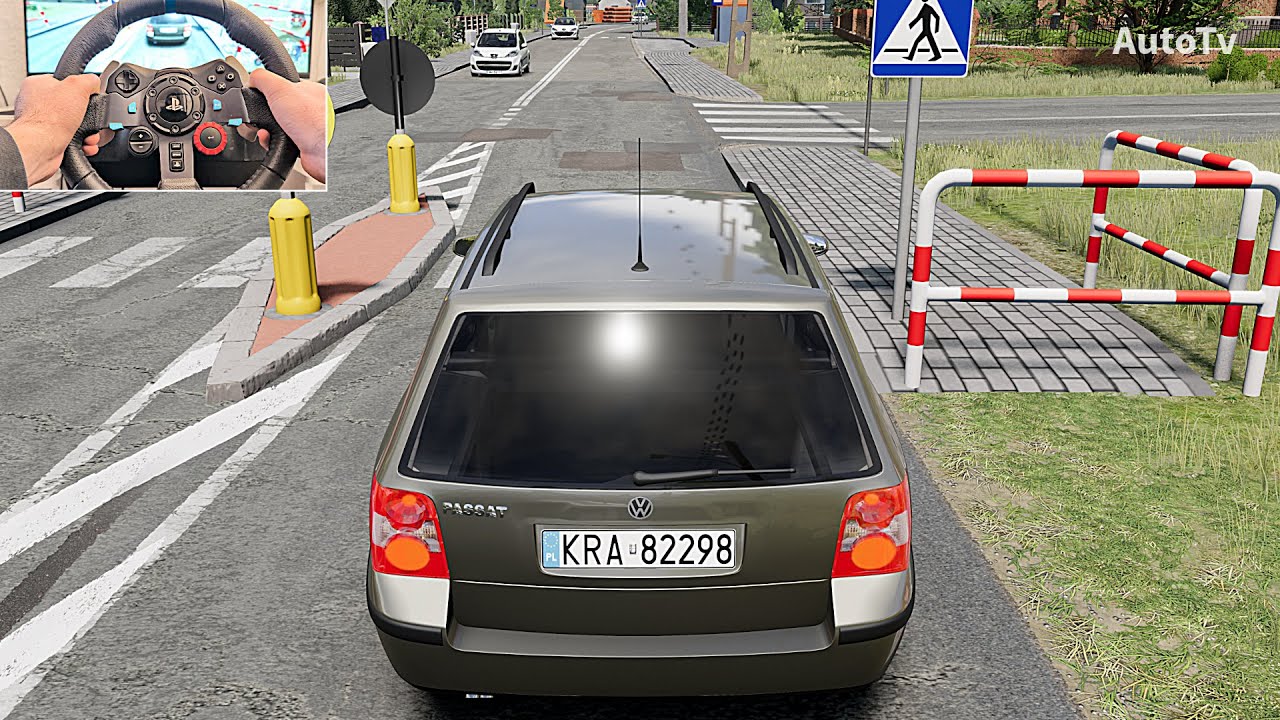 2000 Volkswagen Passat B5 Variant - BeamNG Drive Gameplay & Crash Test | Logitech G29