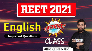 REET 2021 | Reet English Classes | Surprise Class | Reet Level 1 & 2 | Ravi acharya sir |