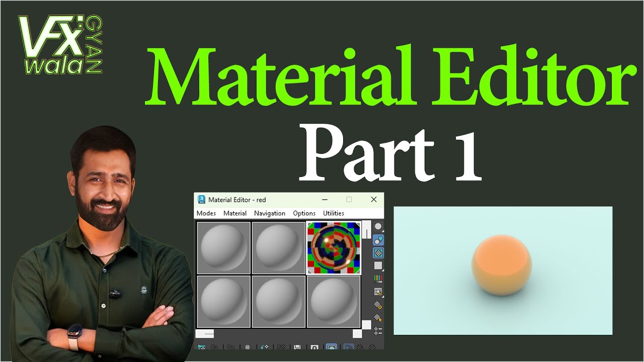 Material Editor in 3ds Max Explained | Compact vs Slate | Hindi ...