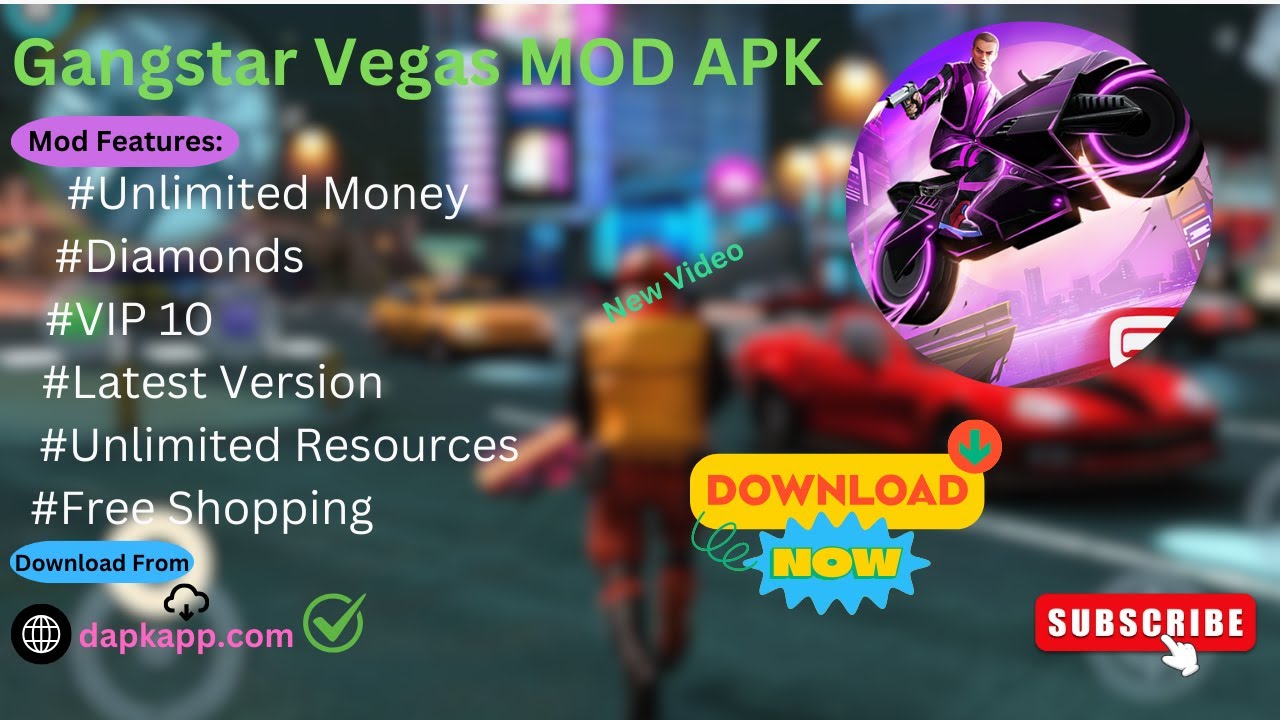 Gangstar Vegas MOD APK 8.1.0h (Unlimited Money, Diamonds and VIP