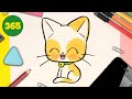 Comment dessiner chaton kawaii  chat kawaii  dessins faciles kawaii