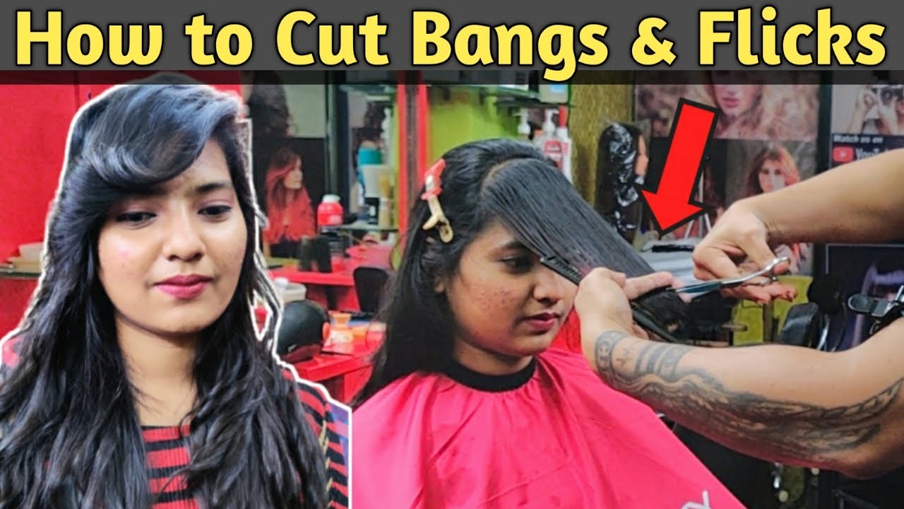 How to cut Bangs & Flicks 2020 in Hindi /easy way/step by step/front layer  fringe / Haircut Tutorial - YouTube