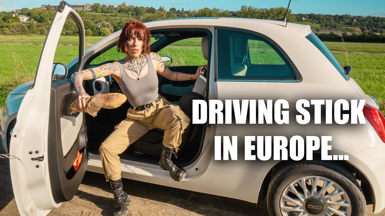 driving a MANUAL car (my FIRST TIME) in france?!! - YouTube