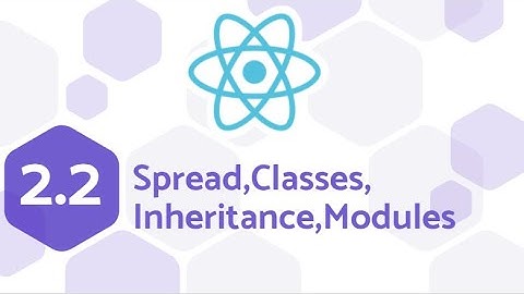 2.2  Spread Operator, Classes, Inheritance, Modules ES6 || Module 2 || React Complete Guide - 2021