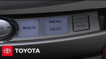 2005 - 2007 Avalon How-To: Navigation System - Input Destination By Address | Toyota