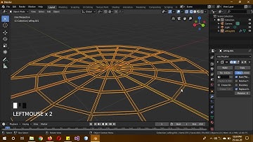 Modeling/Creating a spiderweb in Blender 2.8 in English