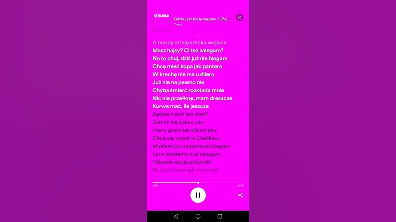 Cypis Tylko Jedno w Głowie Mam (lyric video by ME) polishcow YouTube