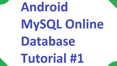 How to Connect Android App to Online MySQL Server Database Tutorial Part 1 - IONOS (1&1) Web Hosting