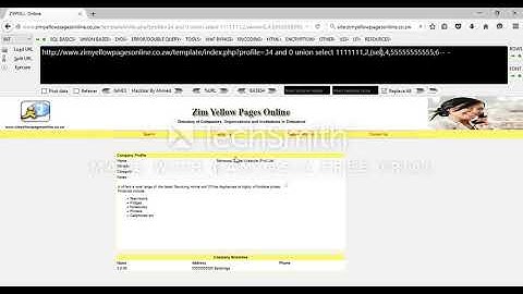 SQLI Challenge [www.zimyellowpagesonline.co.zw]