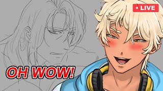 Artist try not to Simp over their Hot Anime Drawings | Art Stream