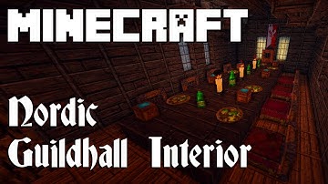 Minecraft: Nordic Guildhall Interior