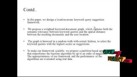 Location Aware Keyword Query Suggestion Based on Document Proximity