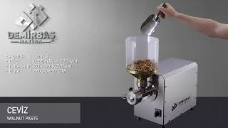 Ezme Makinesi - Püre Makinası - Ceviz Ezmesi Makinesi - Badem Ezme Makinesi - Demirbaş Makina