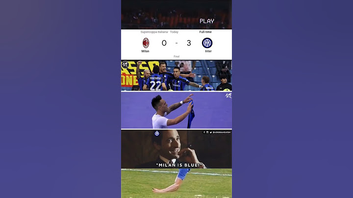 INTER MILAN ARE THE SUPERCOPPA ITALIANA CHAMPIONS 🏆🖤💙 #intermilan #acmilan #derbymilan #fyp