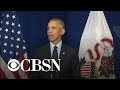 Obama on Trump, challenges to democracy - full speech
