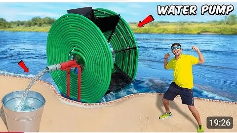 We Made Free Energy Water Pump - सस्ती और टिकाऊ तकनीक । Primitive Technology