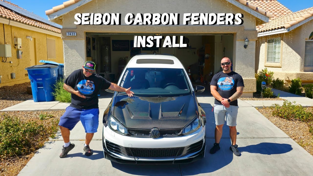 How to INSTALL Carbon Fiber Fenders on your VW MK6 GTI! STEP BY STEP ...