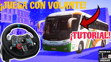 🔥😱JUEGA Protón Bus Simulator con VOLANTE Logitech! | Tutorial De Configuración