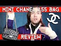CHANEL 2.55 MINI bag review - first edition with black calfskin and champagne gold hardware