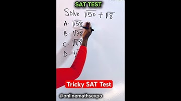 How To Solve A Tricky SAT Test That Many Failed #mathshorts #viralmathshorts