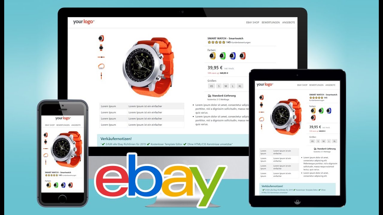 Free Ebay Listing Design Templates