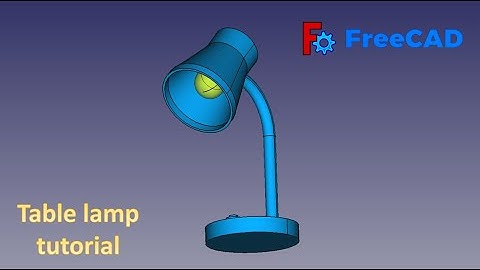 FreeCAD Tutorial : How to make a Table Lamp in Freecad #freecad #3dmodel #3ddesign #cad