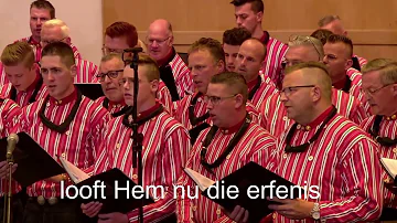 Chr. mannenkoor Eiland Urk zingt psalm 136 Jubileumconcert sept. 2023