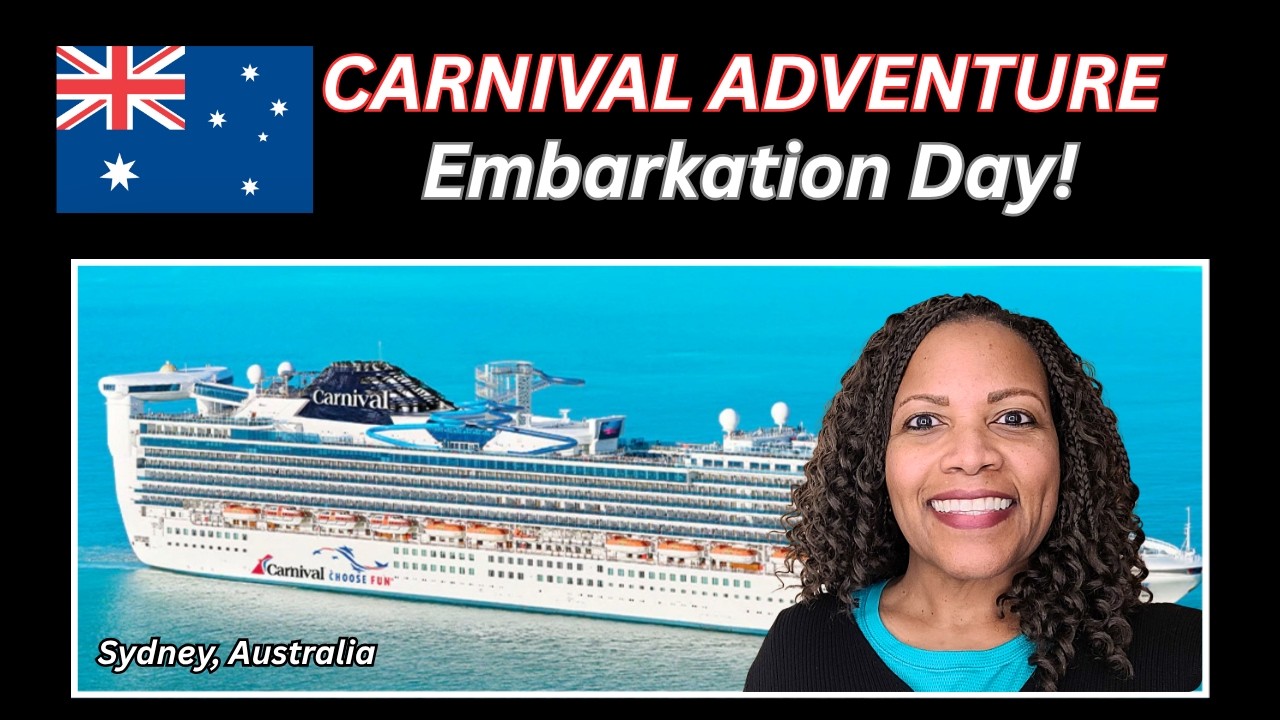 We Boarded Carnival's NEWEST Ship in Sydney! 🛳️White Bay Embarkation Day!