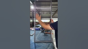 Connected pocket lock king screen window # jianbing door and window protection