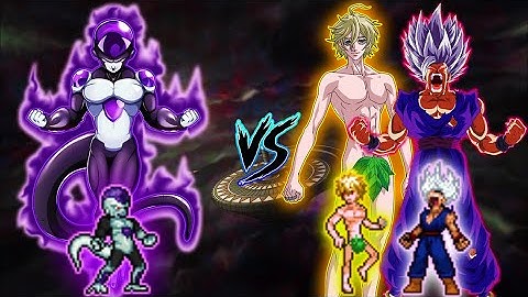 BLACK FRIEZA V 2.5 VS ADAM FULL POWER OP & BEAST GOHAN OP IN JUMP FORCE MUGEN