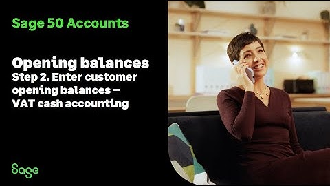 Sage 50 Accounts (UK): Opening Balances - Step 2. Enter customer opening balances - VAT cash schemes