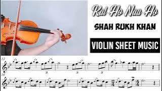 Kal Ho Naa Ho - Shah Rukh Khan (Sonu Nigam) || Violin Sheet Music