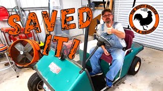 Saved Pop's EZGO Golf Cart.