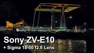 Sony Zv E10 Sigma 18-50Mm F2.8 Low Light Video Test