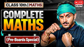 Complete Maths🔥 | CBSE Board Class 10 2025-26 | Score 95+ | Pre Board Special by Pranav Sir