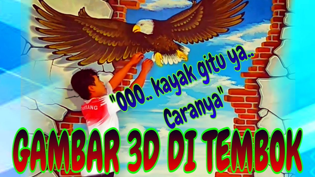  GAMBAR 3D DI TEMBOK  YouTube